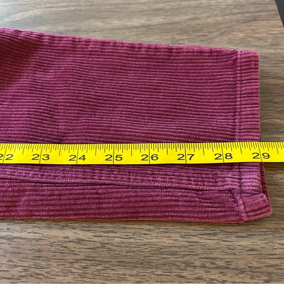 BDG Urban Outfitters Woman's High Rise Mom Red Wine Corduroy Pants Size 27 - Picture 9 of 11